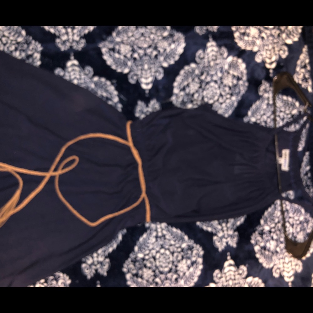 Navy Blue Dress W/ Belt